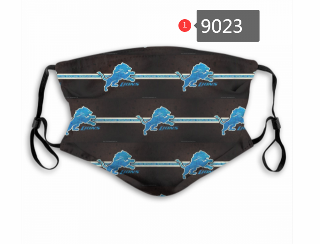 2020 NFL Detroit Lions #2 Dust mask with filter
